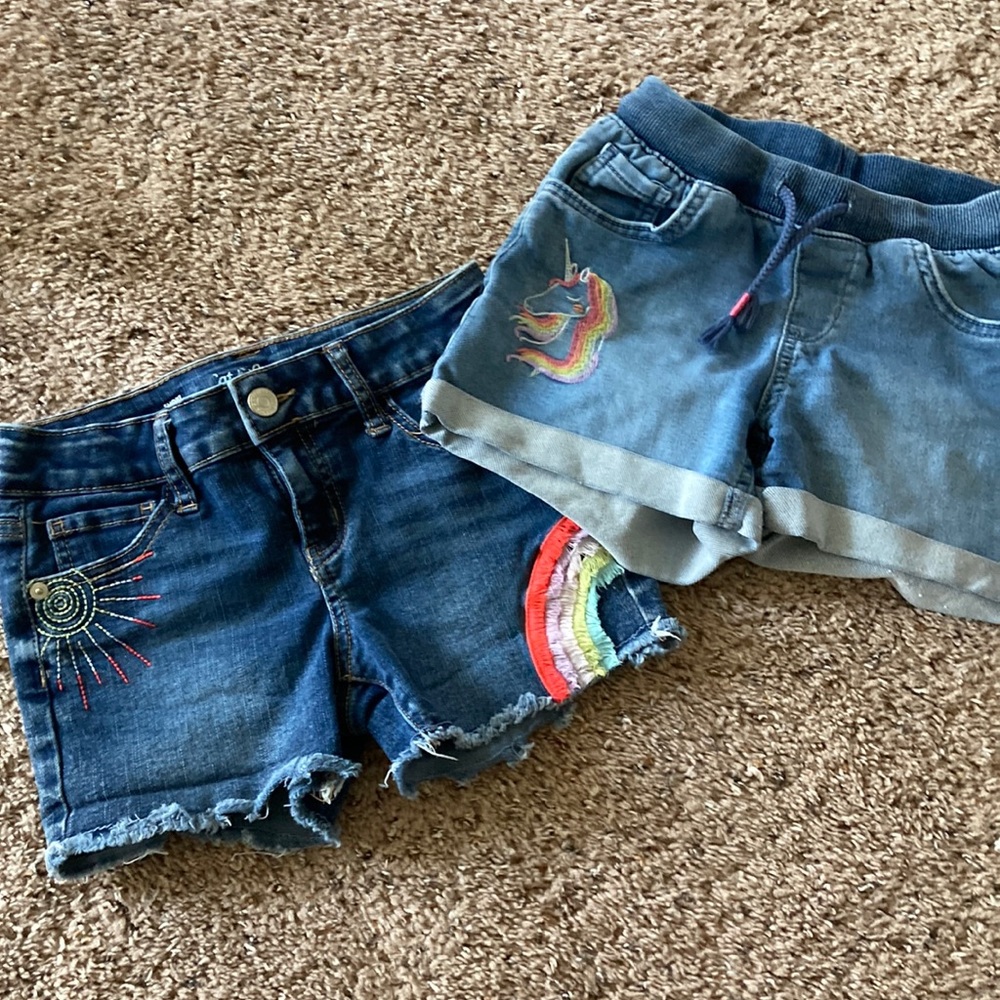 Girls Cat and Jack jean shorts